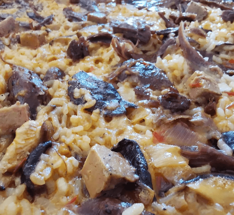 Arroz de pato de montaña