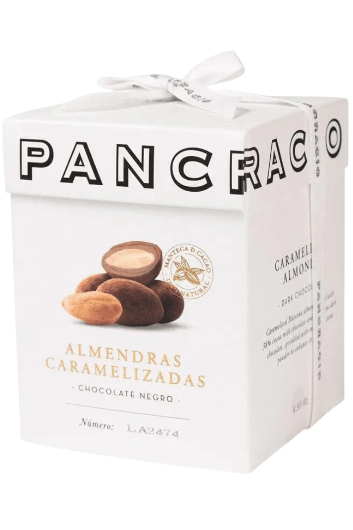 ALMENDRAS CARAMELIZADAS CUBIERTAS DE CHOCOLATE NEGRO Granja Luisiana