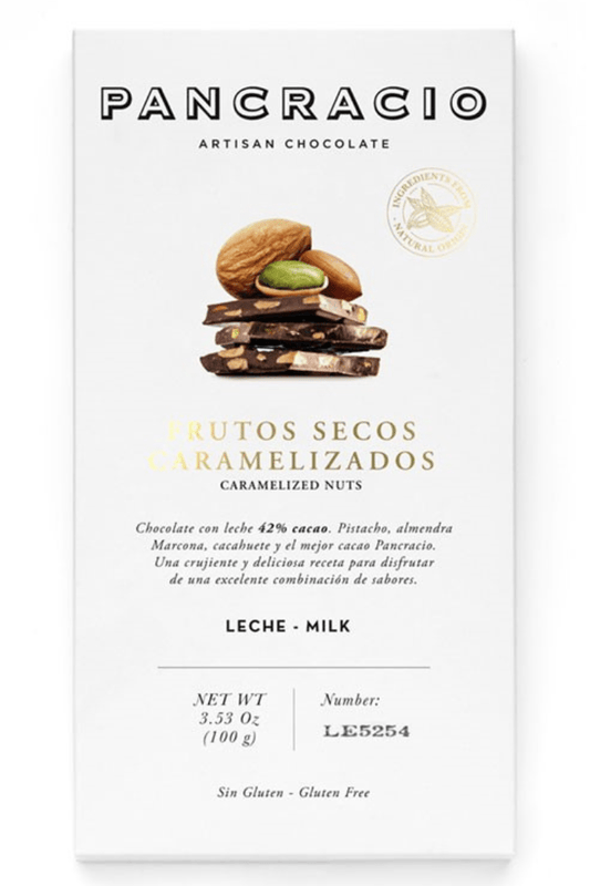 CHOCOLATE CON LECHE FRUTOS SECOS Granja Luisiana