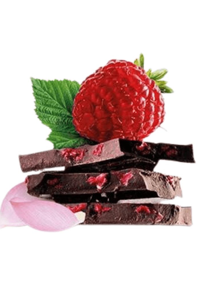 CHOCOLATE NEGRO FRAMBUESA Y ROSAS Granja Luisiana