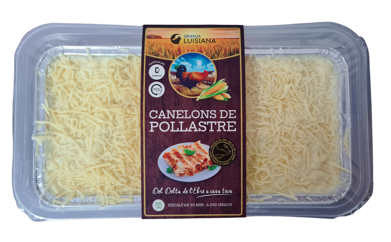 Canelones de pollo payés Granja Luisiana