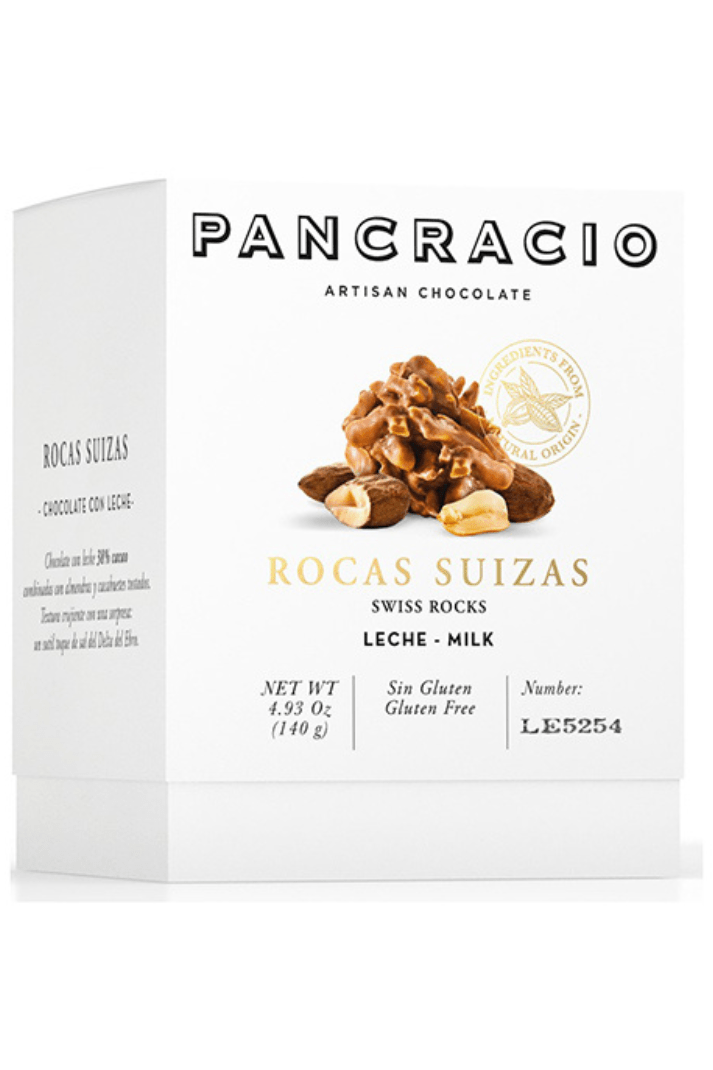 ROCAS DE CHOCOLATE CON LECHE, ALMENDRA, CACAHUETE, SAL Granja Luisiana