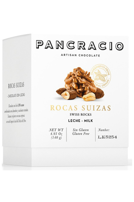 ROCAS DE CHOCOLATE CON LECHE, ALMENDRA, CACAHUETE, SAL Granja Luisiana