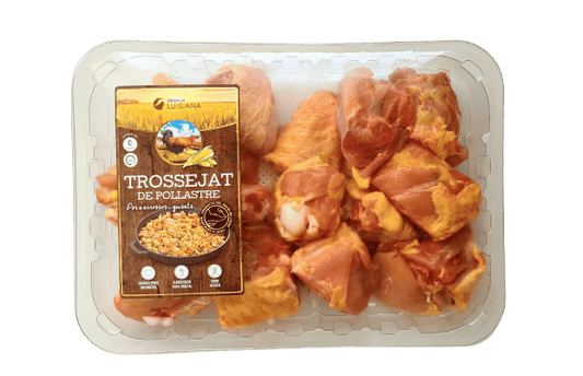 Troceado de pollo de payés, especial para arroces y guisos Granja Luisiana