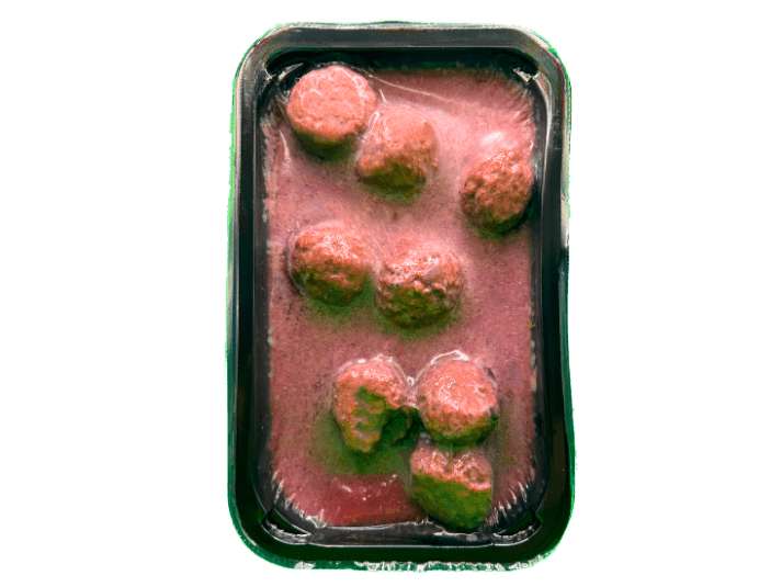 Mandonguilles d'ànec amb salsa de fruits del bosc